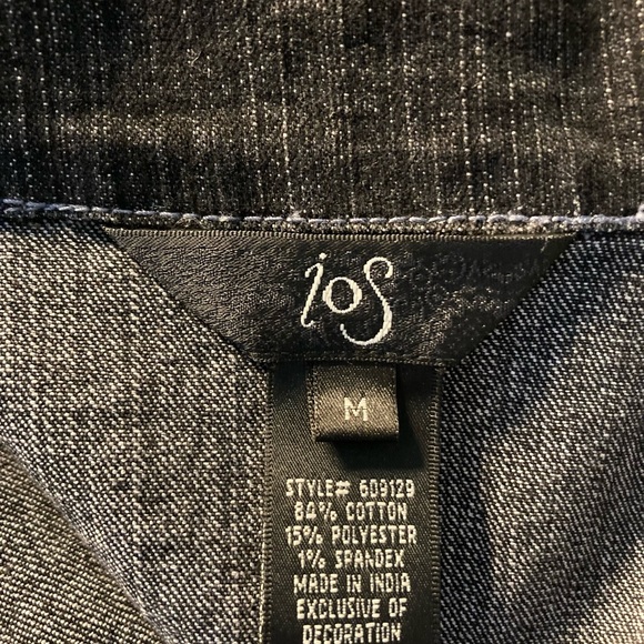 ios Black Denim Embellished Jacket M Sequins Embroidery.
Like new condition - Picture 6 of 6